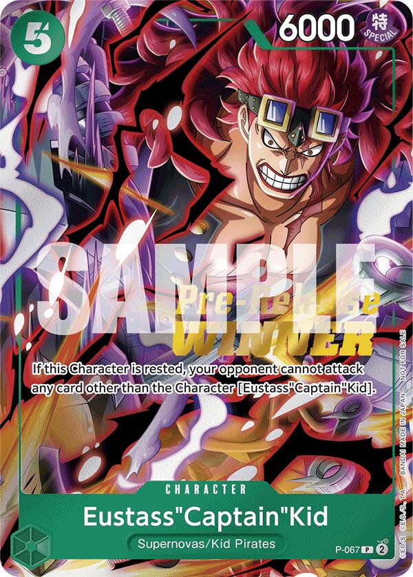 Eustass"Captain"Kid (OP-07 Pre-Release Tournament) [Winner] [One Piece Promotion Cards] | Black Swamp Games