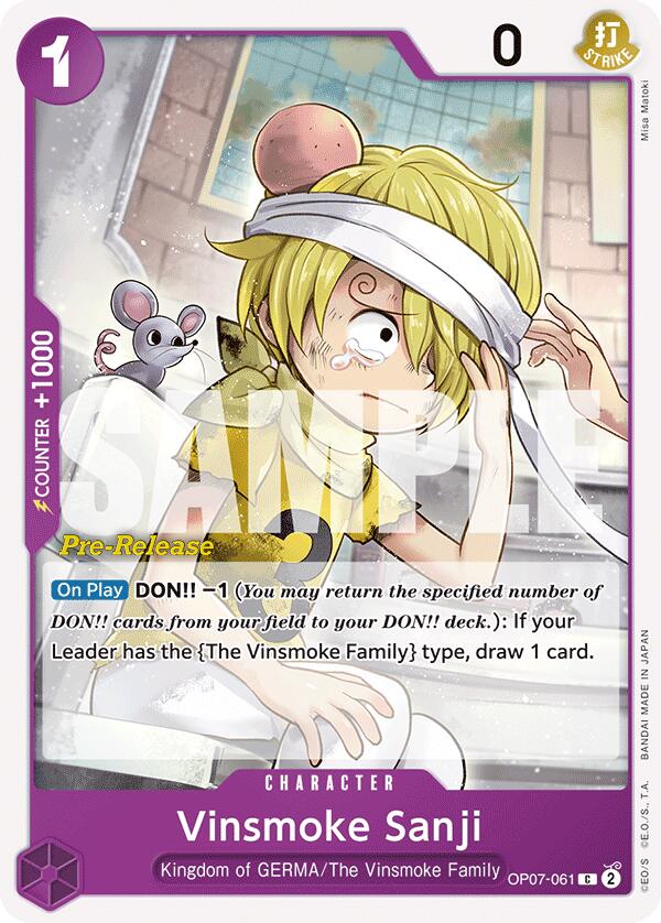 Vinsmoke Sanji [500 Years in the Future Pre-Release Cards] | Black Swamp Games