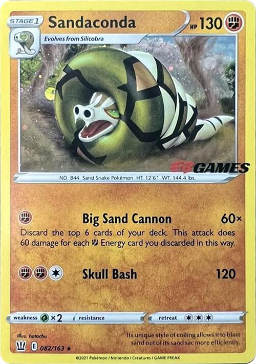 Sandaconda (082/163) (EB Games Exclusive) [Sword & Shield: Battle Styles] | Black Swamp Games