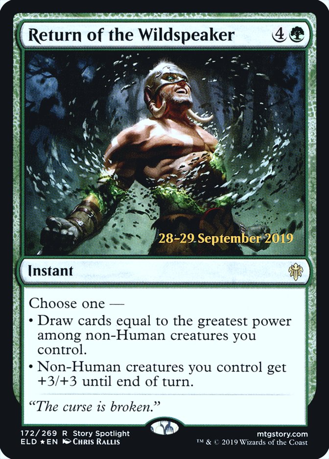 Return of the Wildspeaker [Throne of Eldraine Prerelease Promos] | Black Swamp Games