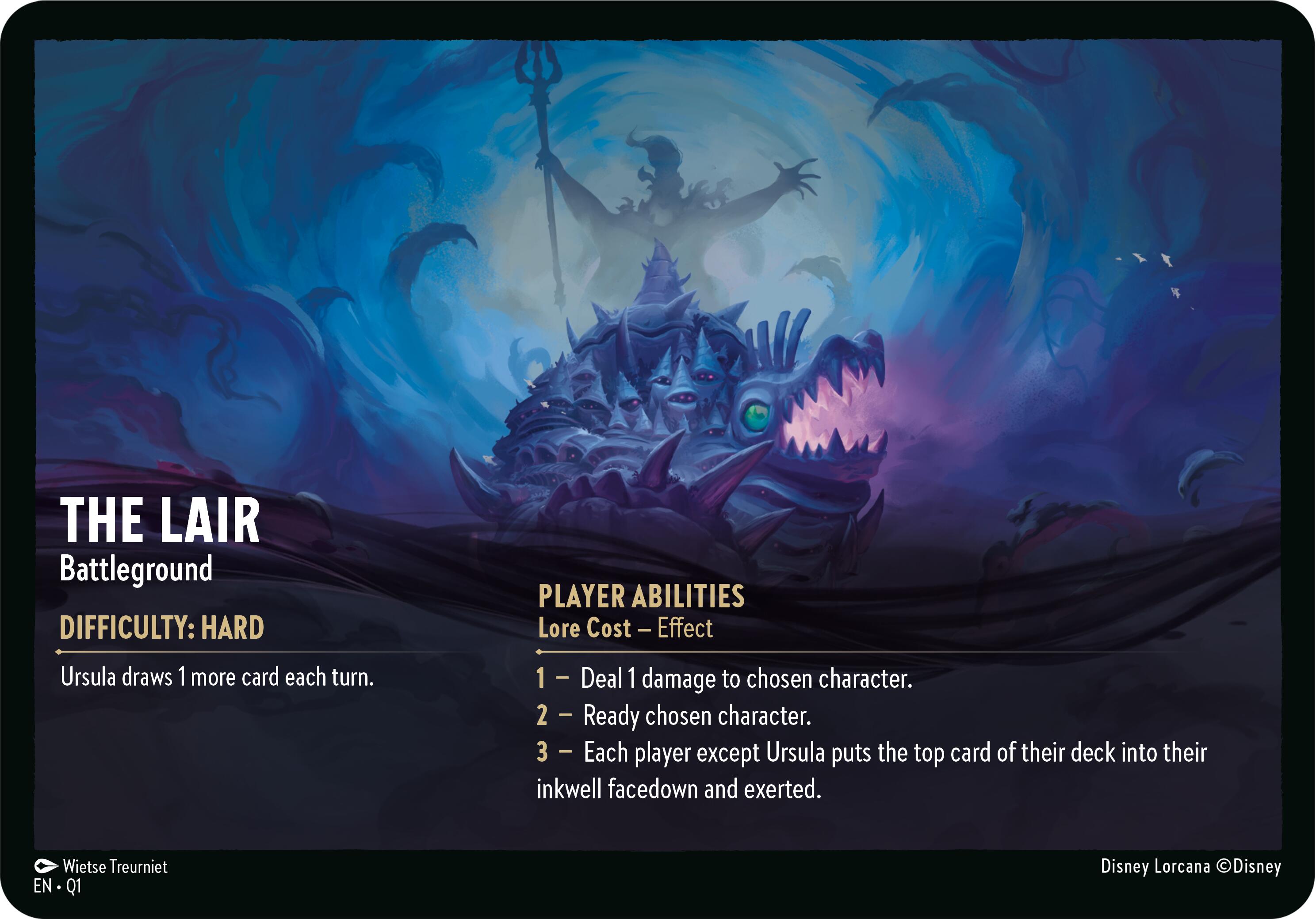 The Lair // Infinite Wrath - Battleground (Oversized) [Illumineer's Quest: Deep Trouble] | Black Swamp Games