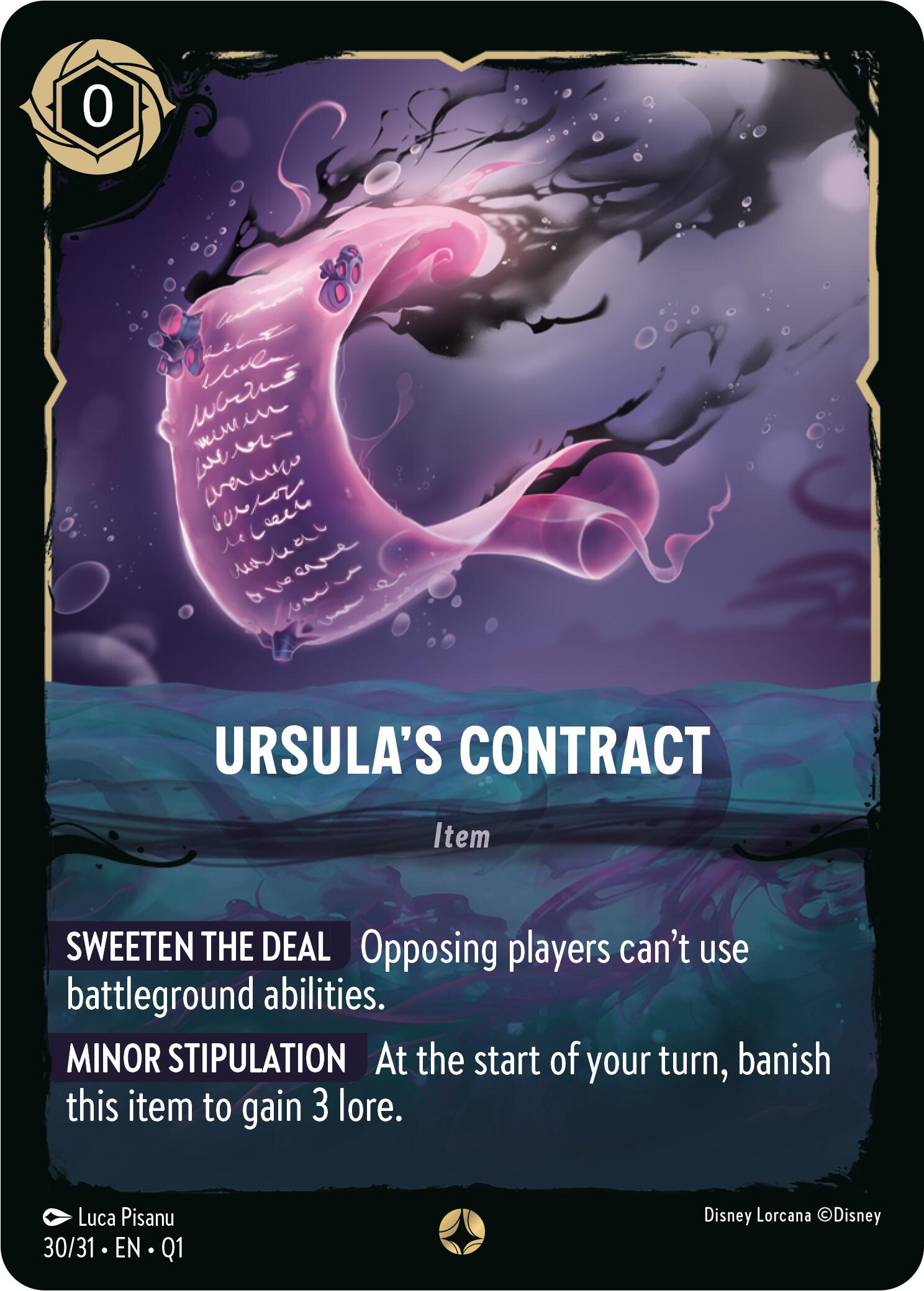 Ursula's Contract (30/31) [Illumineer's Quest: Deep Trouble] | Black Swamp Games
