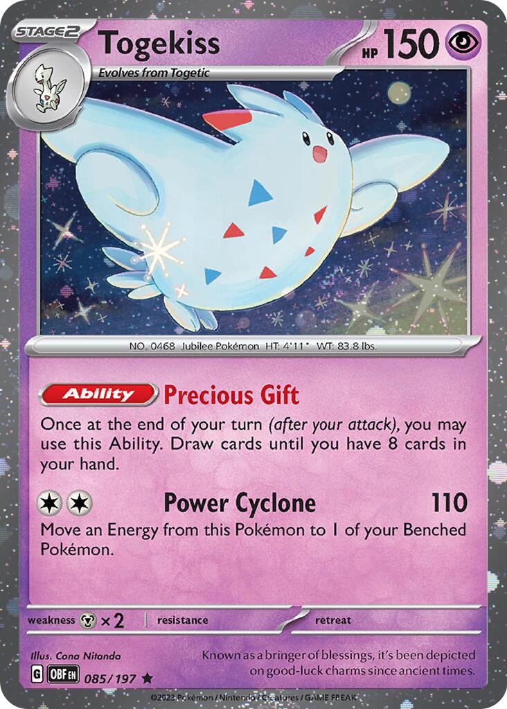 Togekiss (085/197) (Cosmos Holo) [Scarlet & Violet: Obsidian Flames] | Black Swamp Games