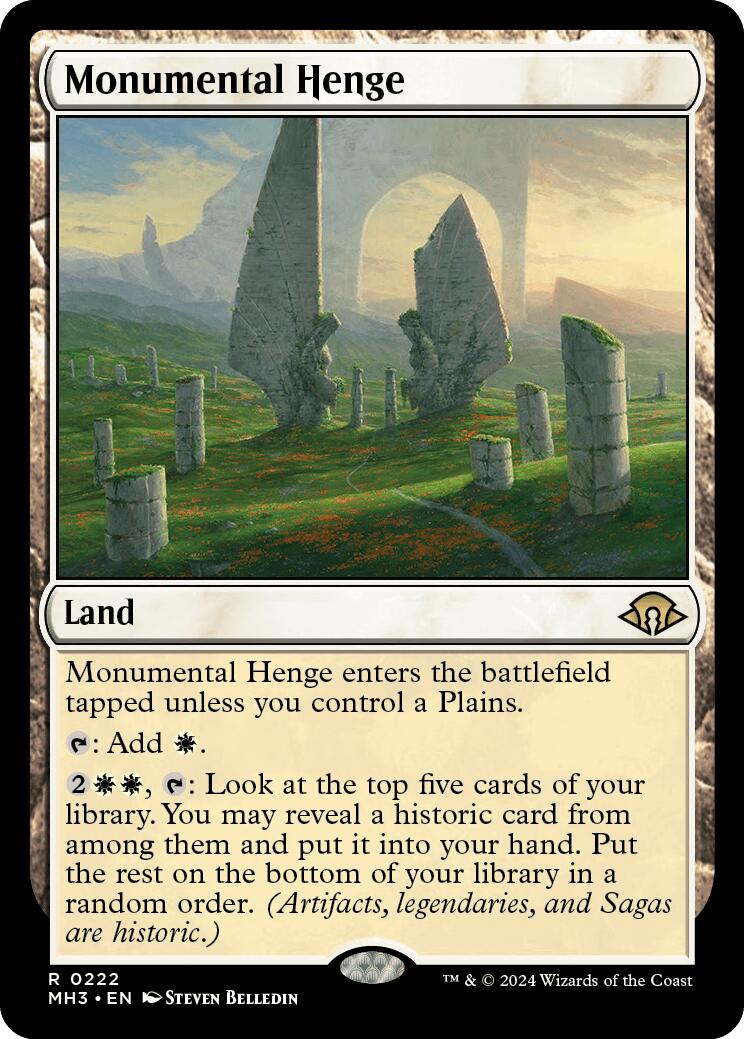 Monumental Henge [Modern Horizons 3] | Black Swamp Games