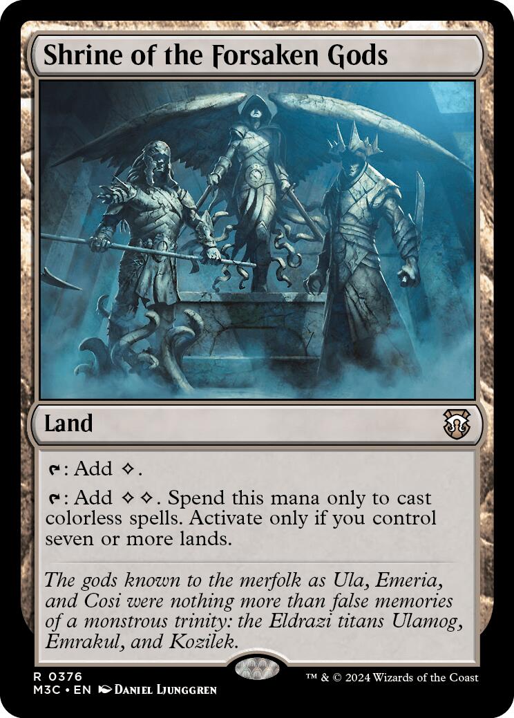 Shrine of the Forsaken Gods [Modern Horizons 3 Commander] | Black Swamp Games