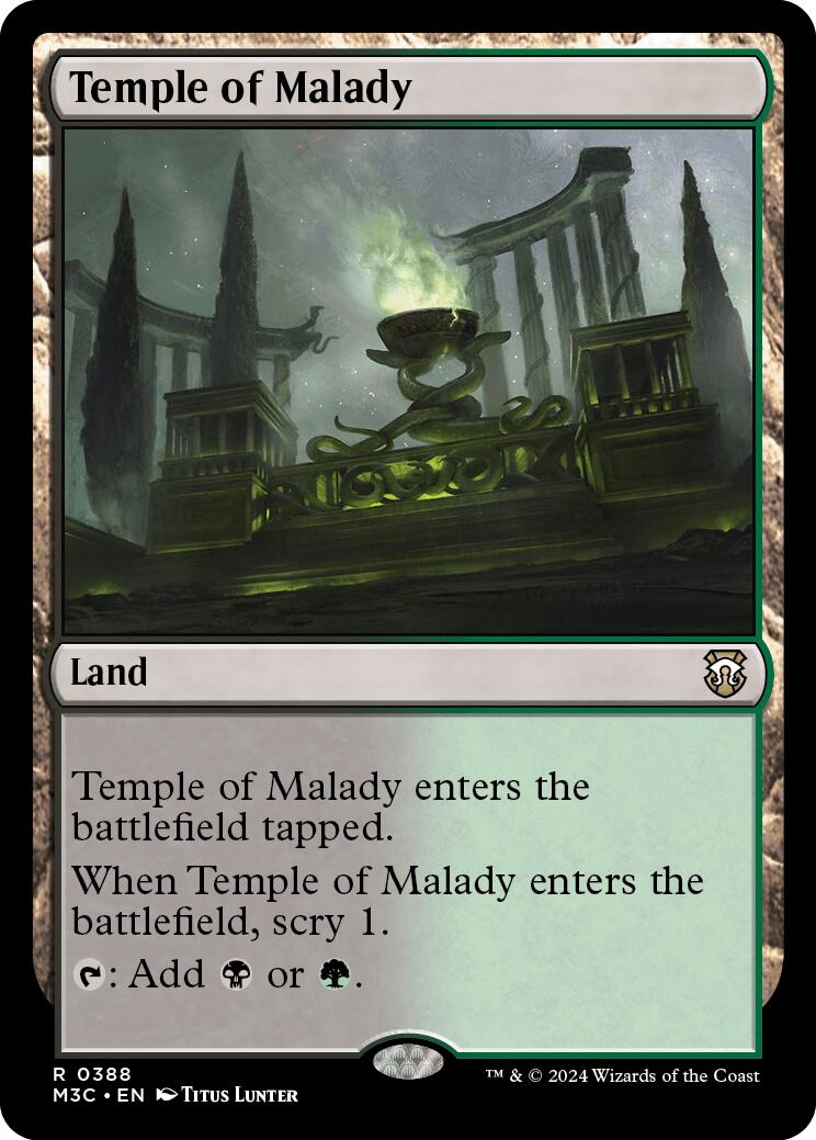 Temple of Malady [Modern Horizons 3 Commander] | Black Swamp Games