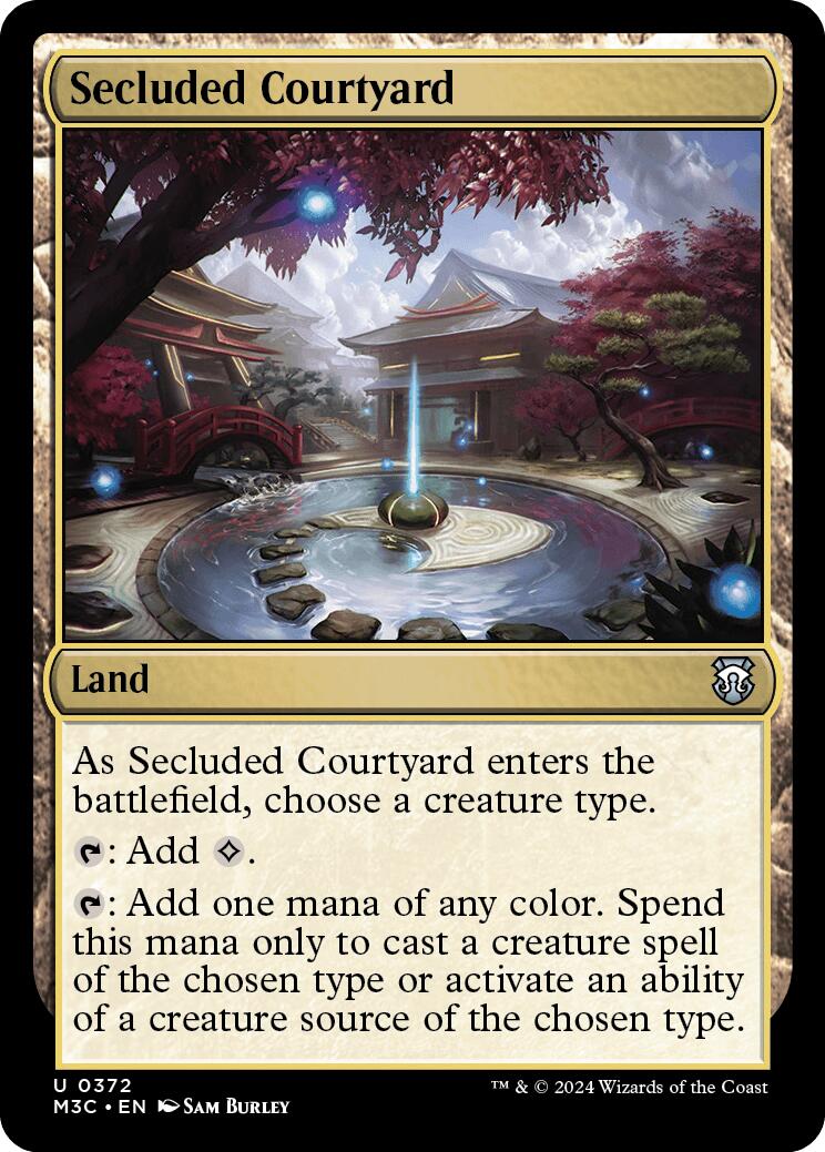 Secluded Courtyard [Modern Horizons 3 Commander] | Black Swamp Games