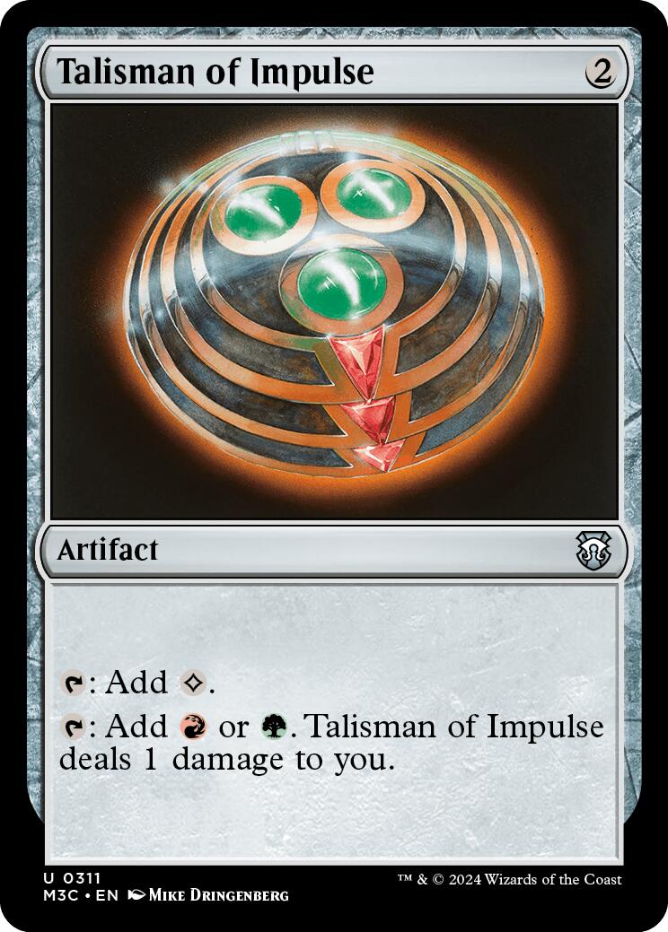 Talisman of Impulse [Modern Horizons 3 Commander] | Black Swamp Games