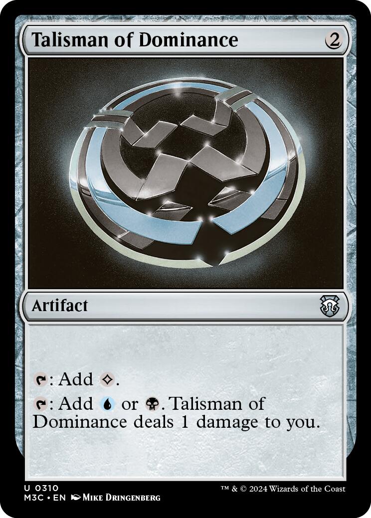 Talisman of Dominance [Modern Horizons 3 Commander] | Black Swamp Games