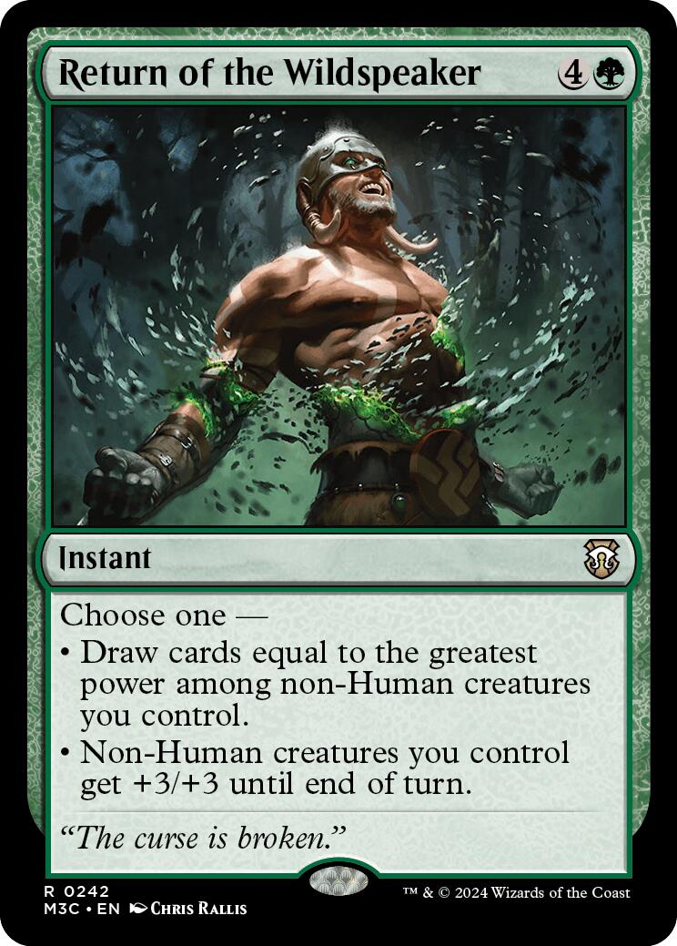 Return of the Wildspeaker [Modern Horizons 3 Commander] | Black Swamp Games