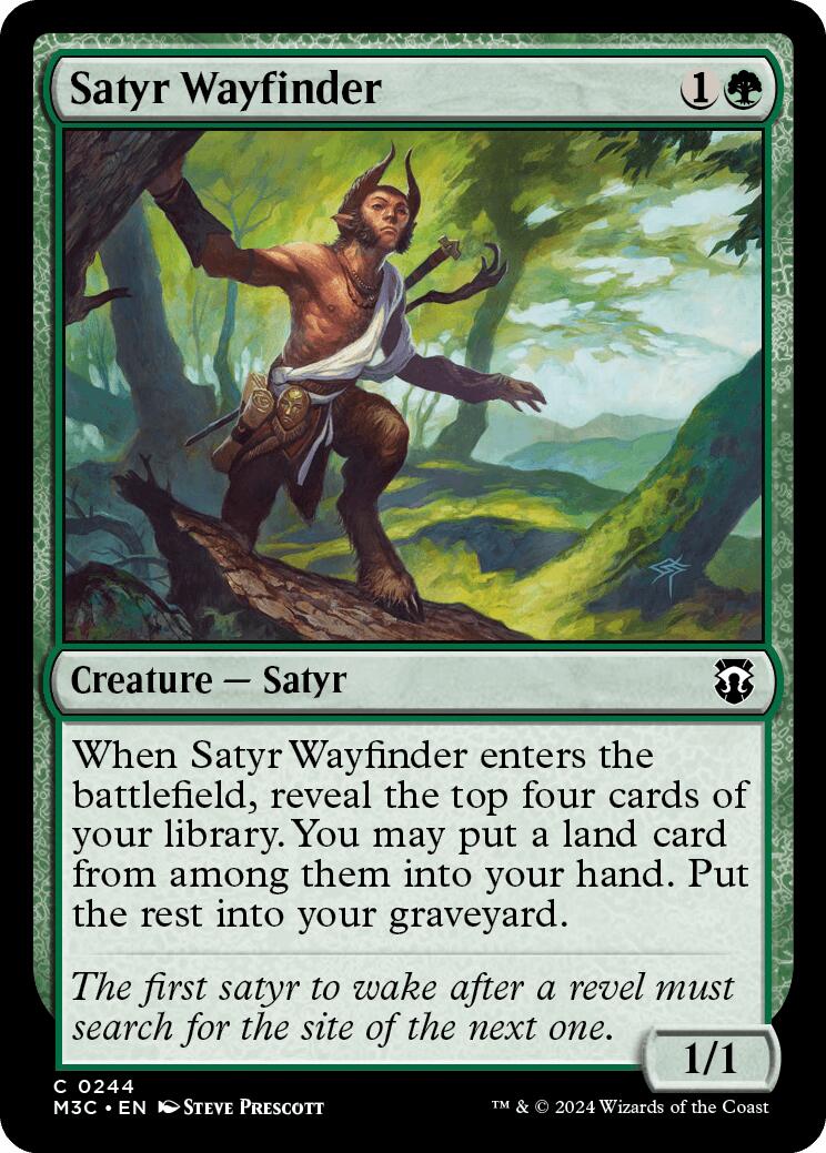 Satyr Wayfinder [Modern Horizons 3 Commander] | Black Swamp Games