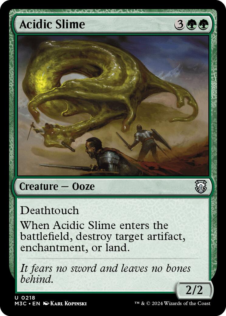 Acidic Slime [Modern Horizons 3 Commander] | Black Swamp Games