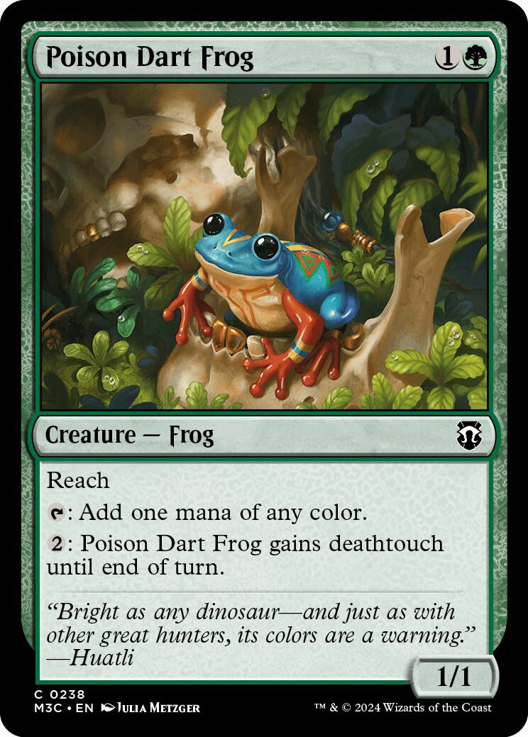 Poison Dart Frog [Modern Horizons 3 Commander] | Black Swamp Games