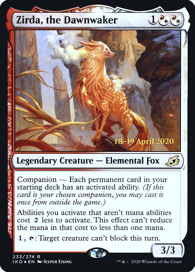 Zirda, the Dawnwaker [Ikoria: Lair of Behemoths Prerelease Promos] | Black Swamp Games