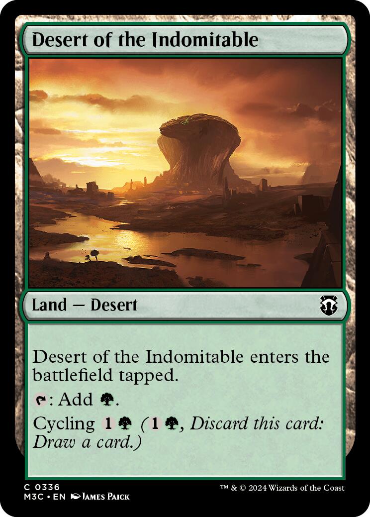 Desert of the Indomitable [Modern Horizons 3 Commander] | Black Swamp Games