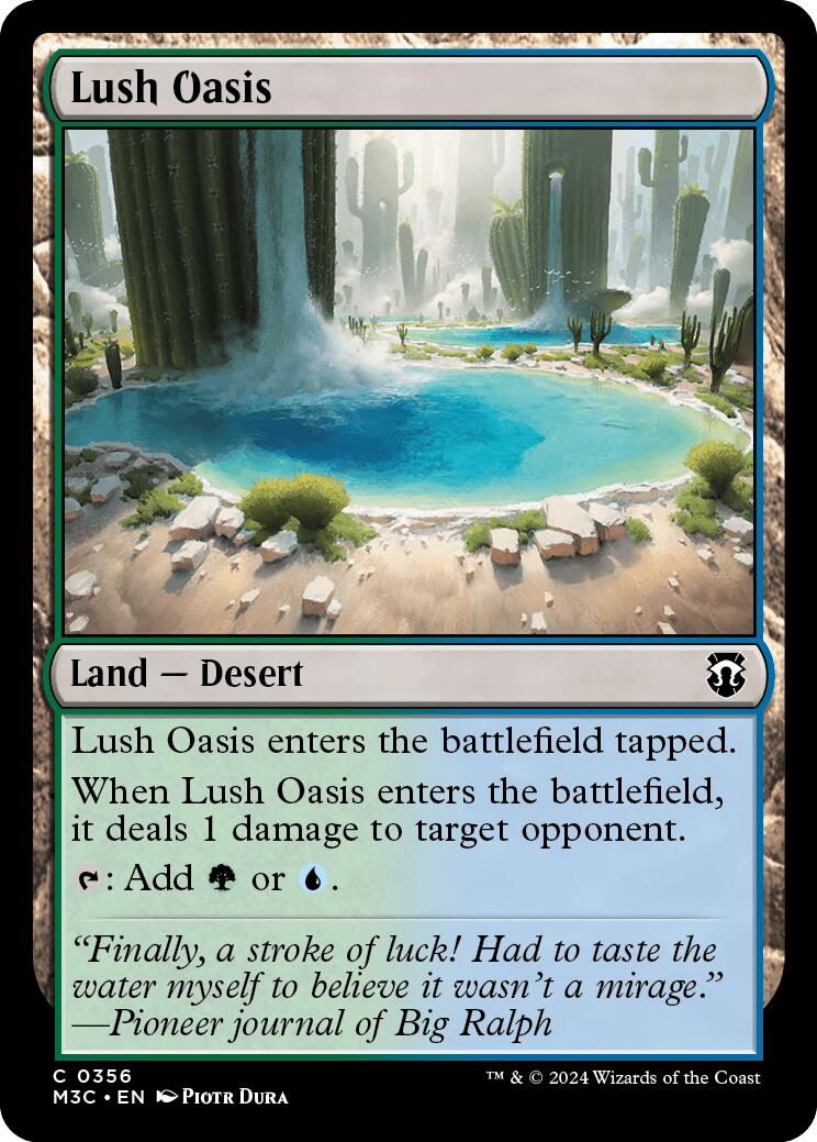 Lush Oasis [Modern Horizons 3 Commander] | Black Swamp Games