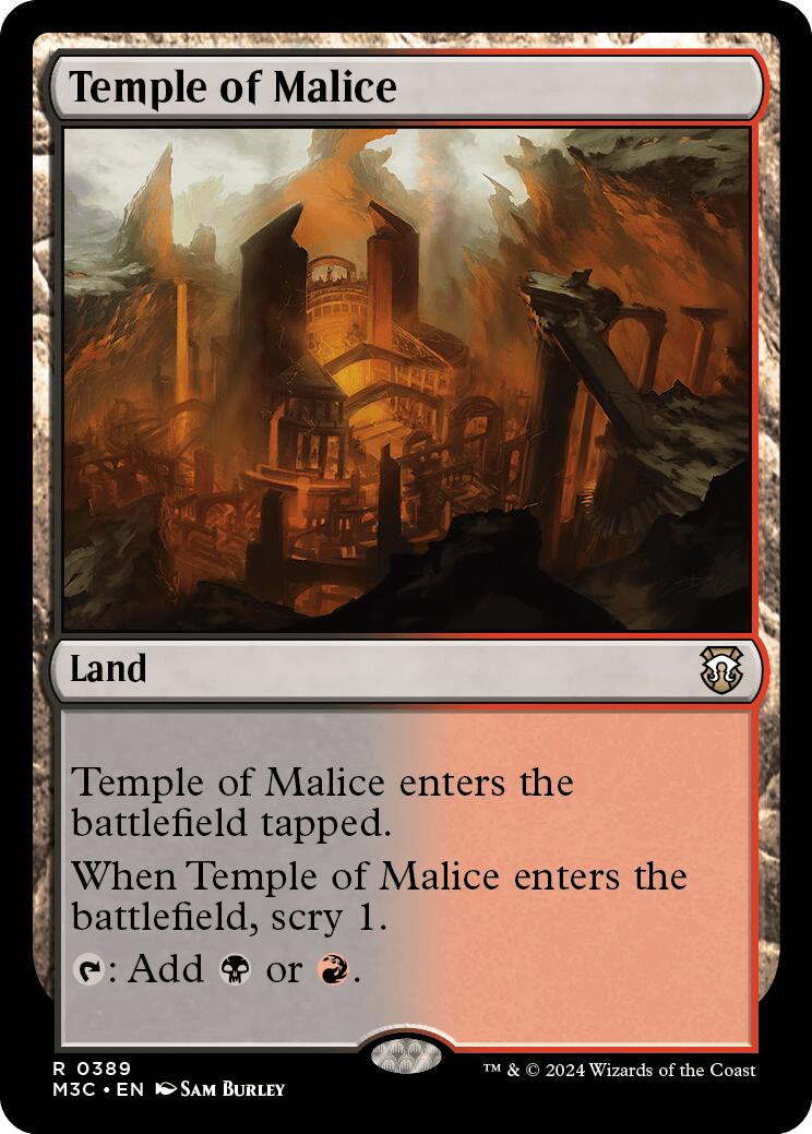 Temple of Malice [Modern Horizons 3 Commander] | Black Swamp Games
