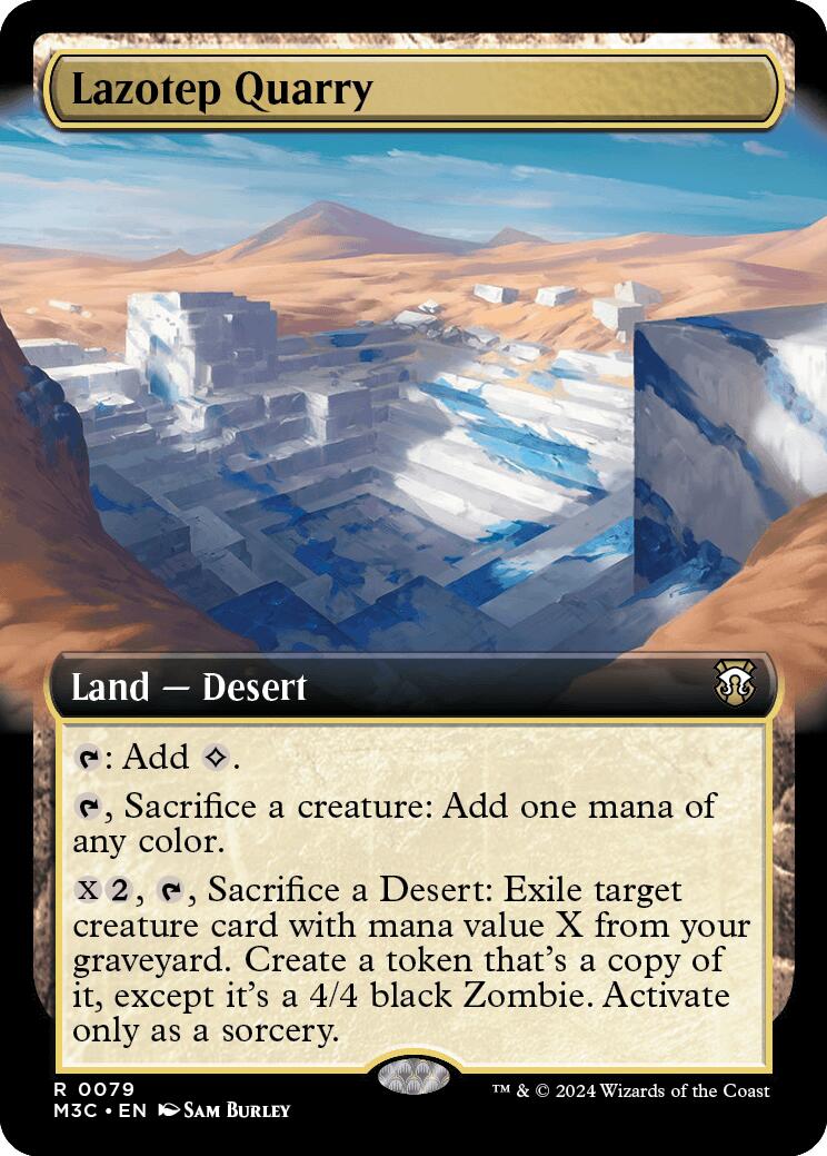 Lazotep Quarry (Extended Art) (Ripple Foil) [Modern Horizons 3 Commander] | Black Swamp Games