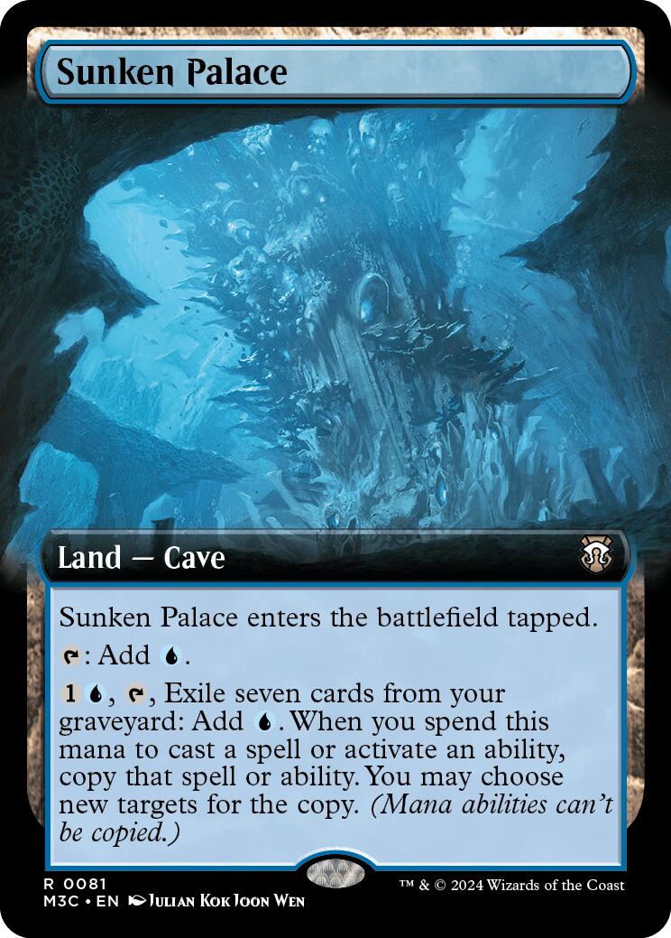 Sunken Palace (Extended Art) (Ripple Foil) [Modern Horizons 3 Commander] | Black Swamp Games