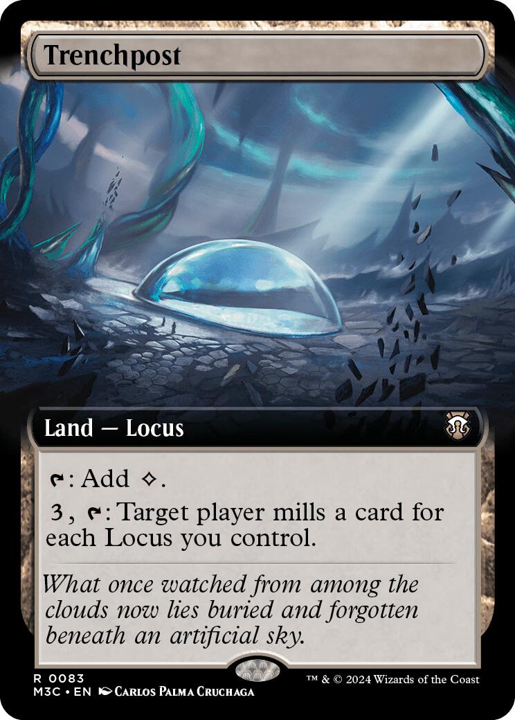 Trenchpost (Extended Art) (Ripple Foil) [Modern Horizons 3 Commander] | Black Swamp Games