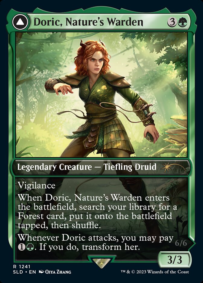 Doric, Nature's Warden // Doric, Owlbear Avenger [Secret Lair Drop Series] | Black Swamp Games