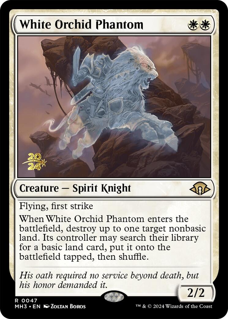 White Orchid Phantom [Modern Horizons 3 Prerelease Promos] | Black Swamp Games