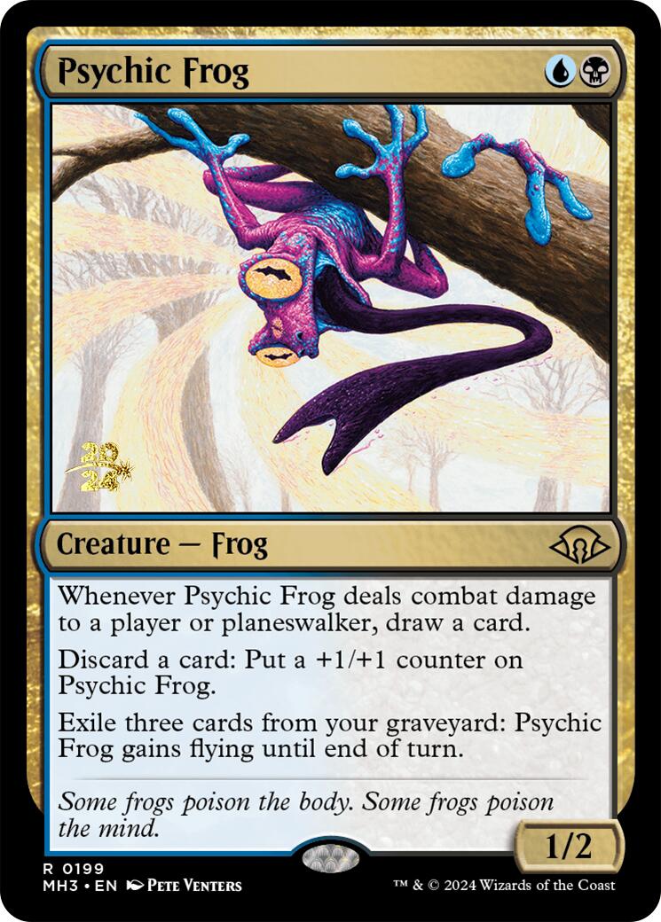 Psychic Frog [Modern Horizons 3 Prerelease Promos] | Black Swamp Games