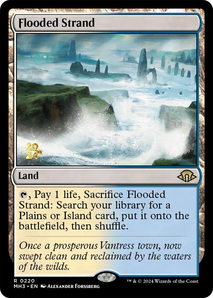 Flooded Strand [Modern Horizons 3 Prerelease Promos] | Black Swamp Games