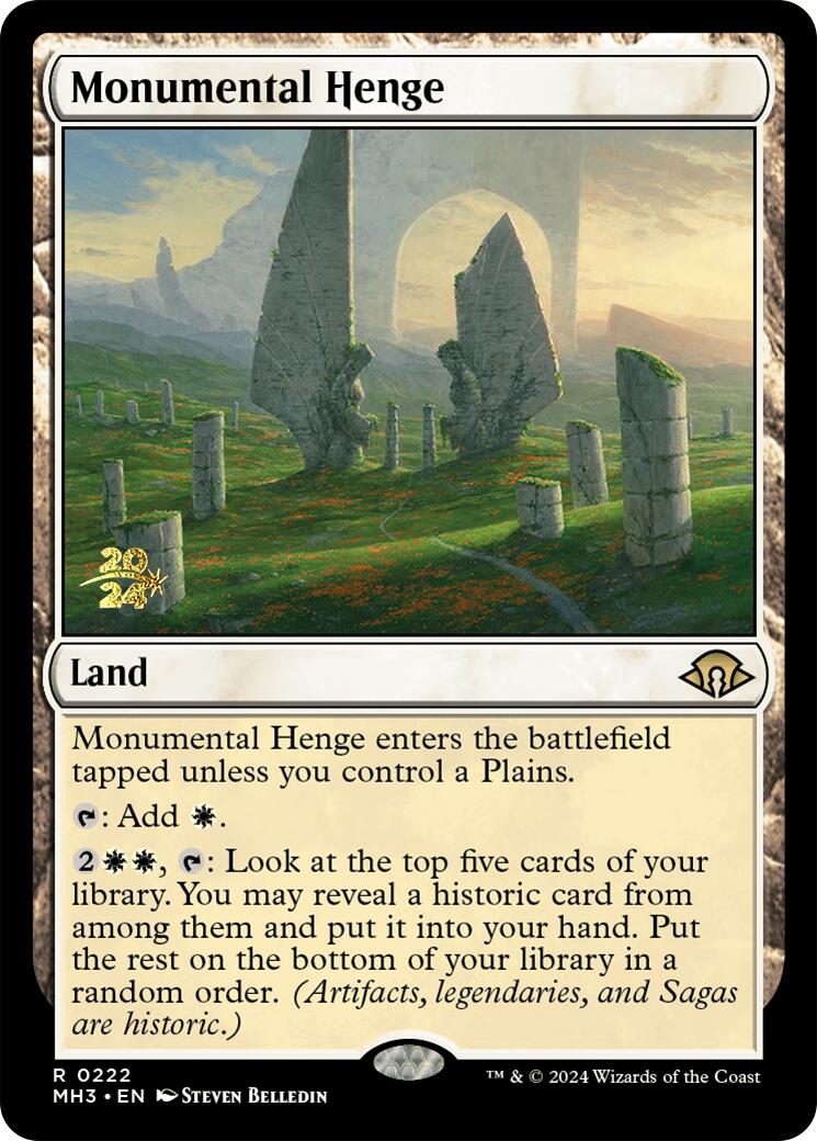Monumental Henge [Modern Horizons 3 Prerelease Promos] | Black Swamp Games