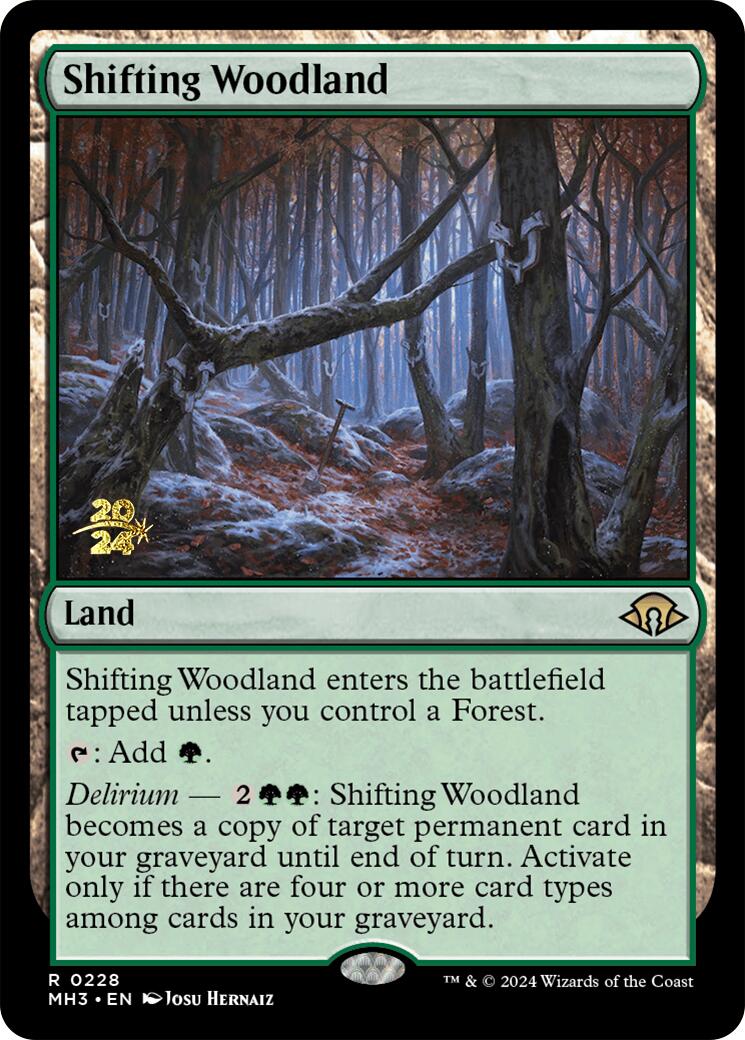 Shifting Woodland [Modern Horizons 3 Prerelease Promos] | Black Swamp Games