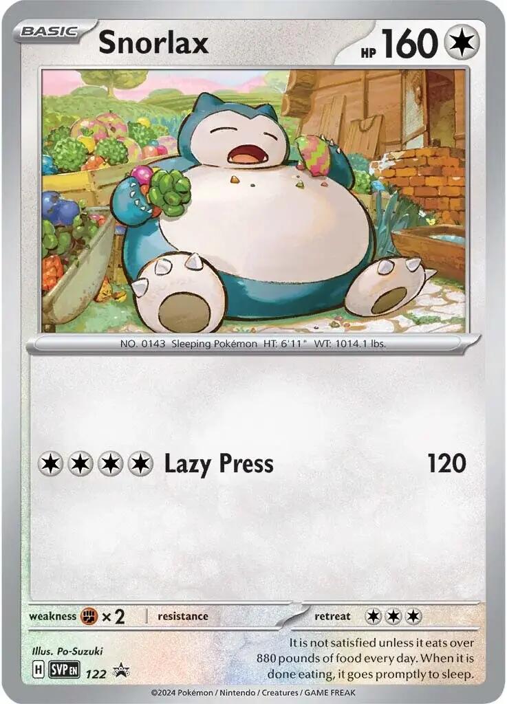 Snorlax (122) [Scarlet & Violet: Black Star Promos] | Black Swamp Games