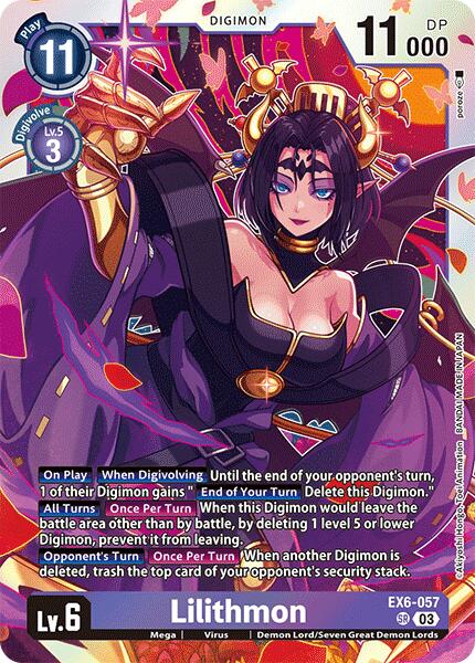 Lilithmon [EX6-057] [Infernal Ascension] | Black Swamp Games
