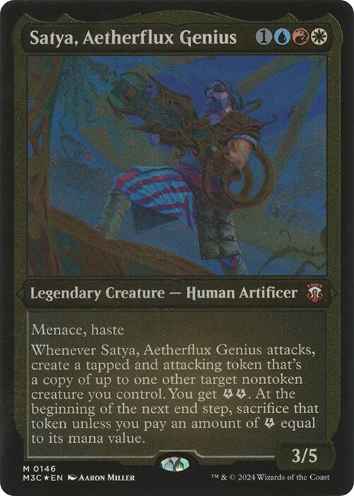 Satya, Aetherflux Genius (Display Commander) [Modern Horizons 3 Commander] | Black Swamp Games