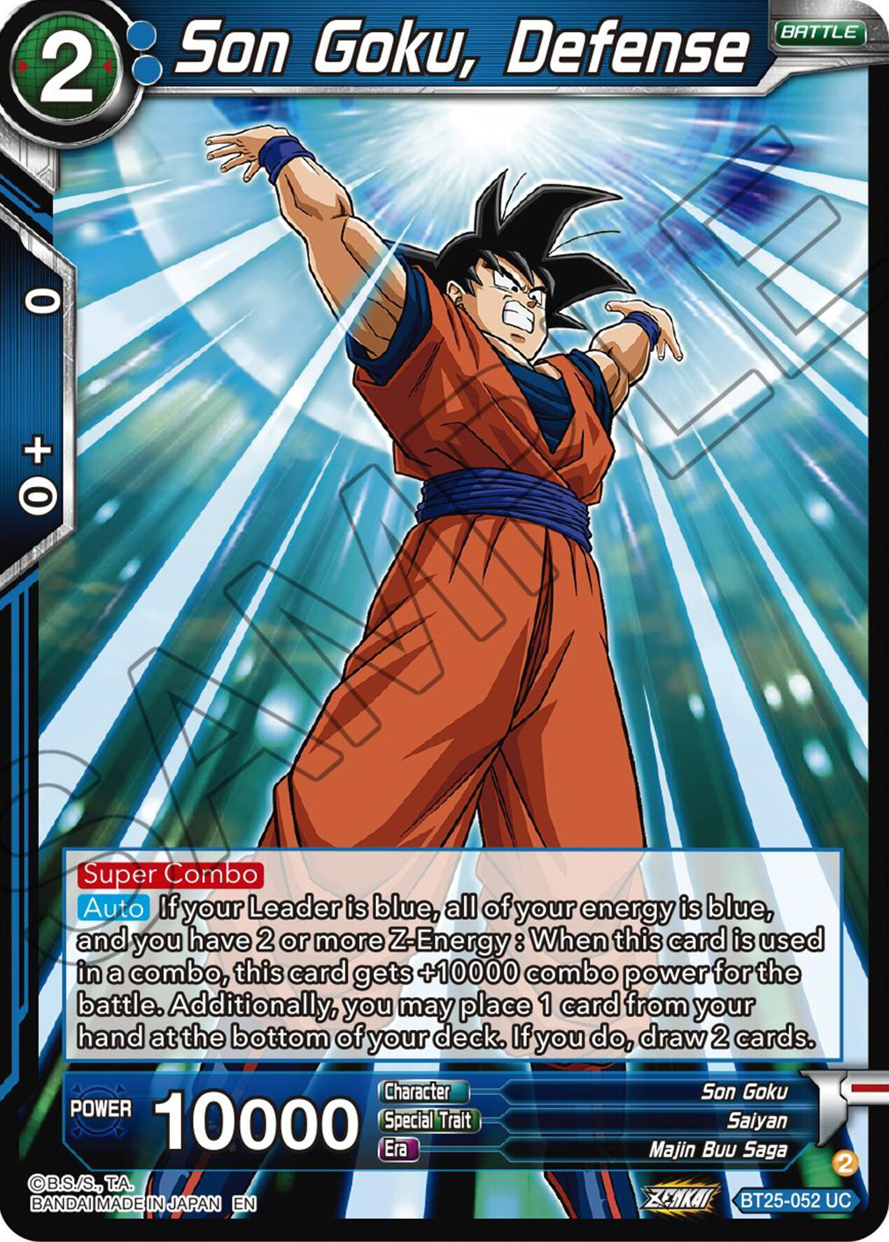 Son Goku, Defense (BT25-052) [Legend of the Dragon Balls] | Black Swamp Games