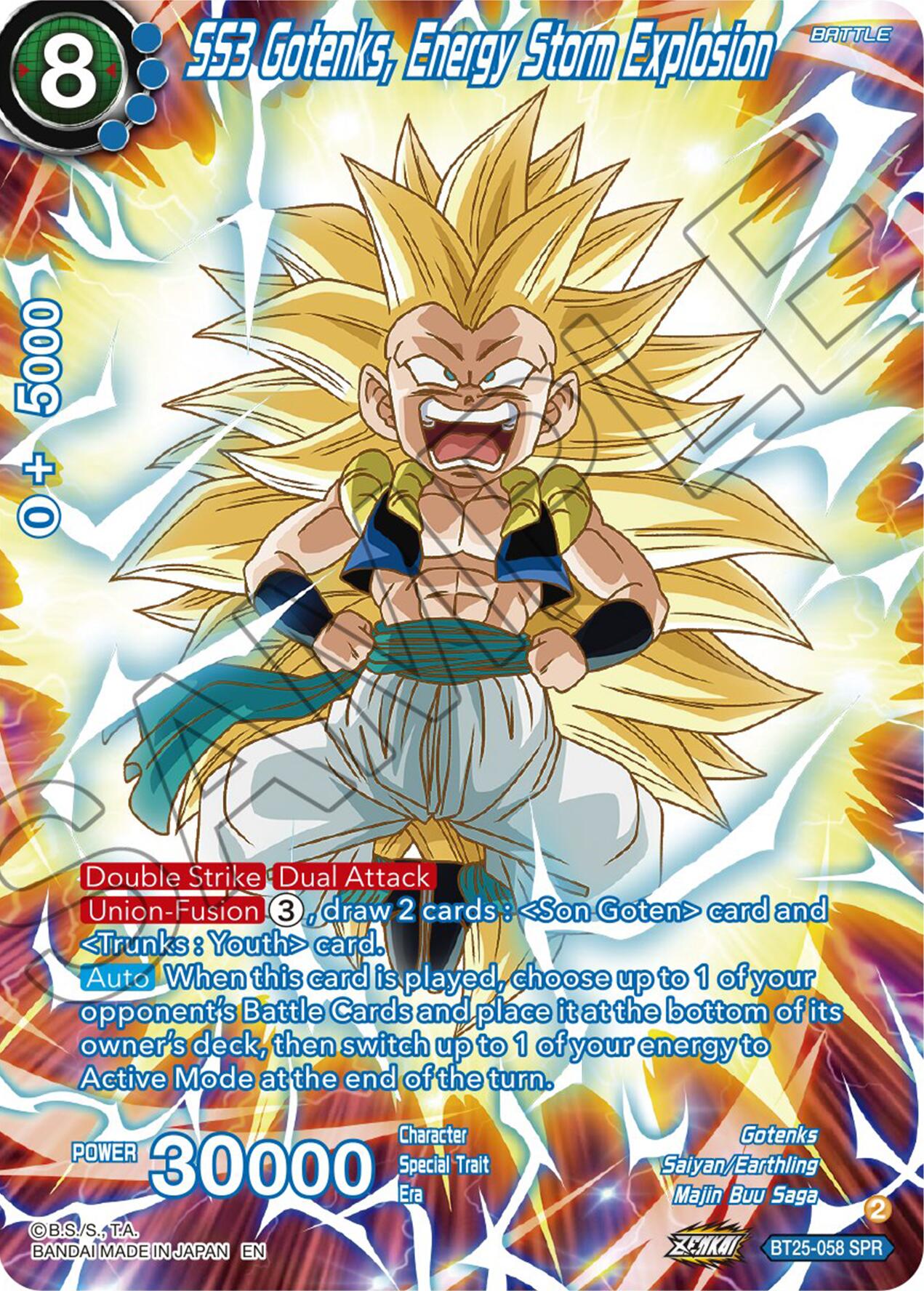 SS3 Gotenks, Energy Storm Explosion (SPR) (BT25-058) [Legend of the Dragon Balls] | Black Swamp Games