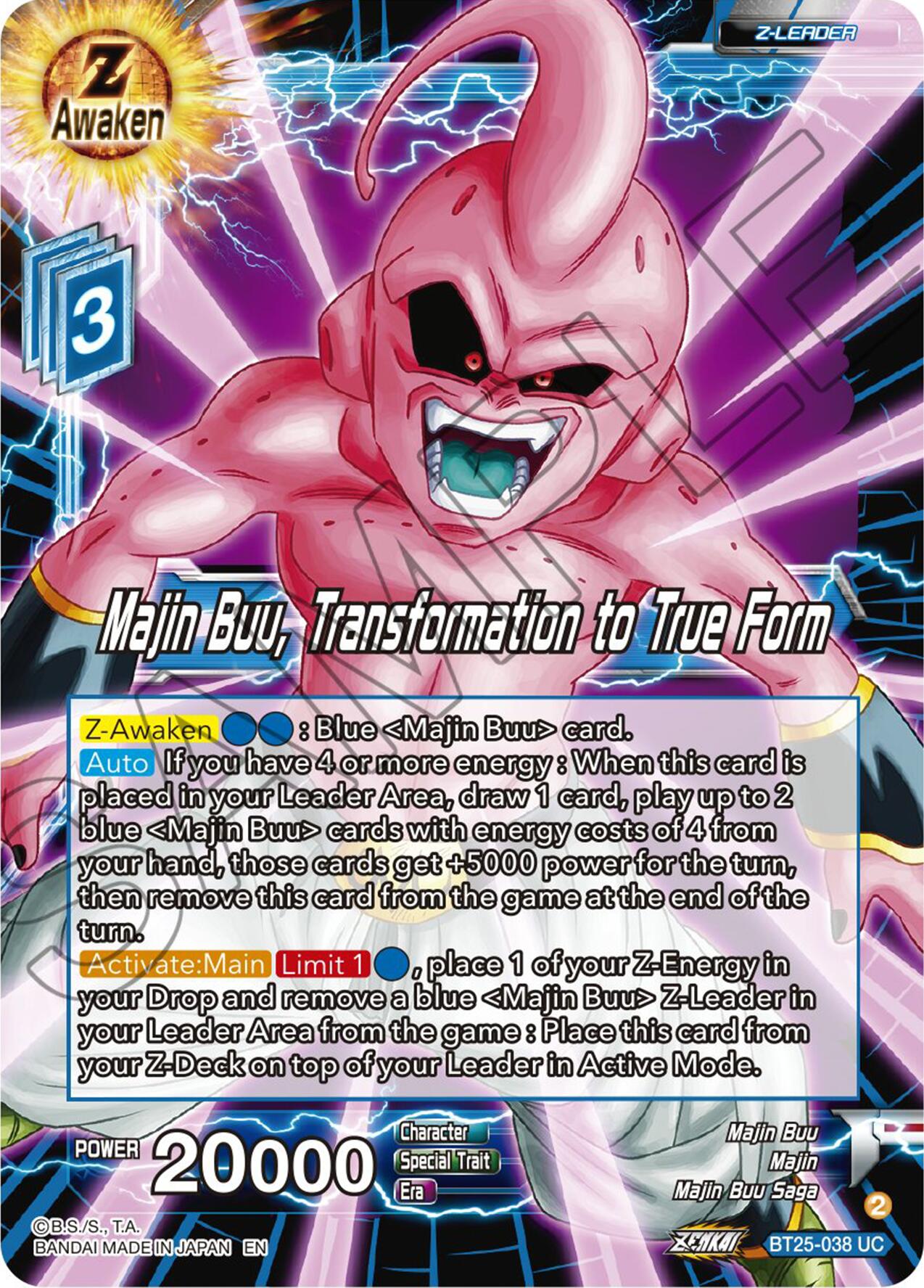 Majin Buu, Transformation to True Form (BT25-038) [Legend of the Dragon Balls] | Black Swamp Games