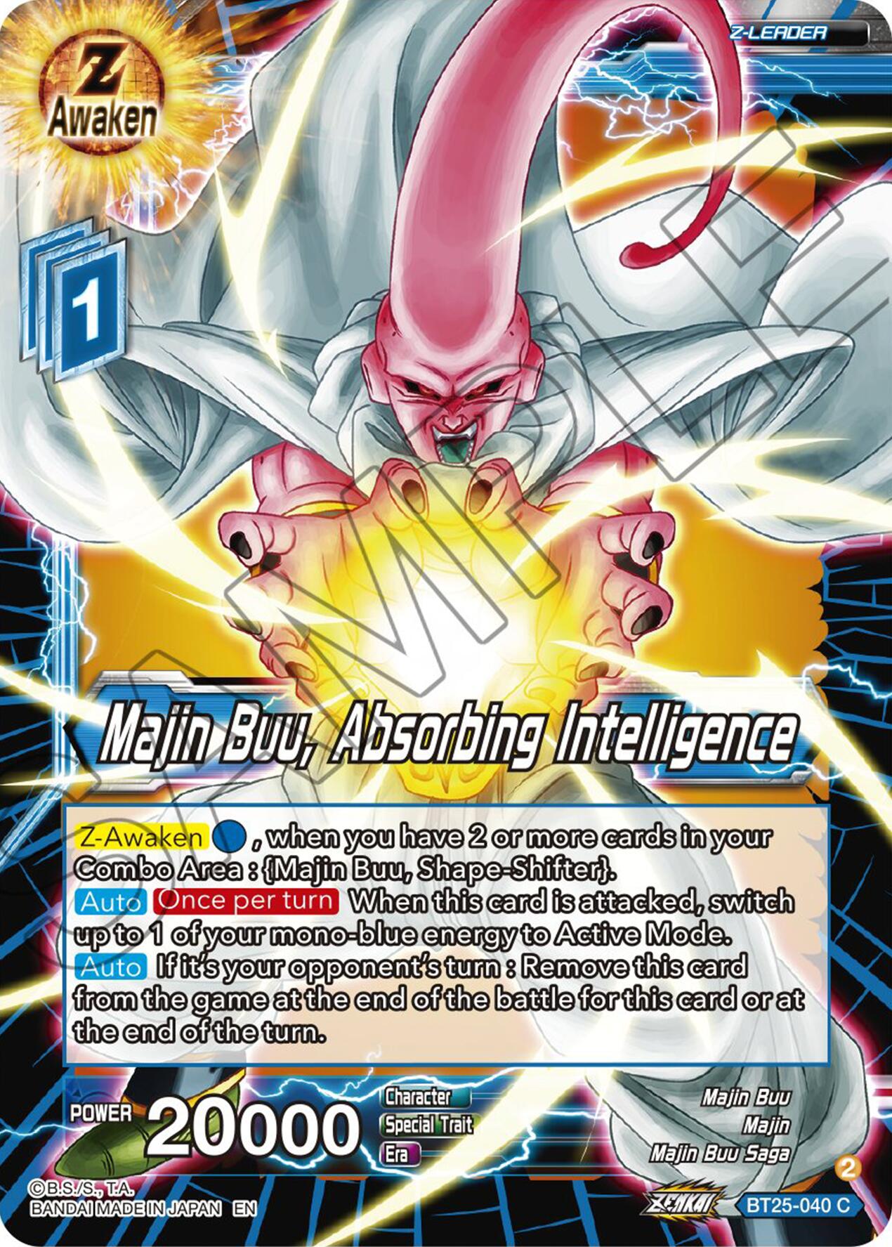 Majin Buu, Absorbing Intelligence (BT25-040) [Legend of the Dragon Balls] | Black Swamp Games