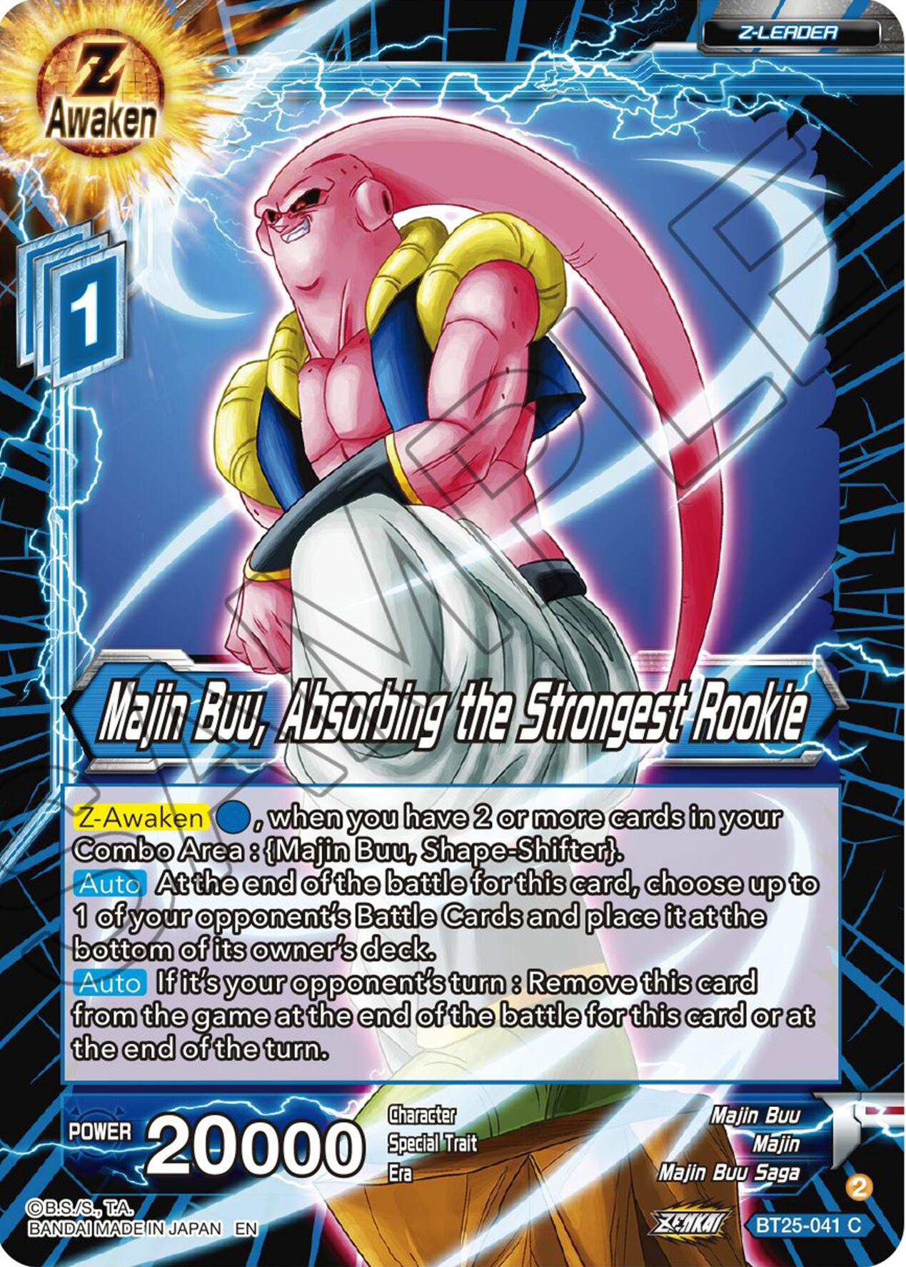 Majin Buu, Absorbing the Strongest Rookie (BT25-041) [Legend of the Dragon Balls] | Black Swamp Games