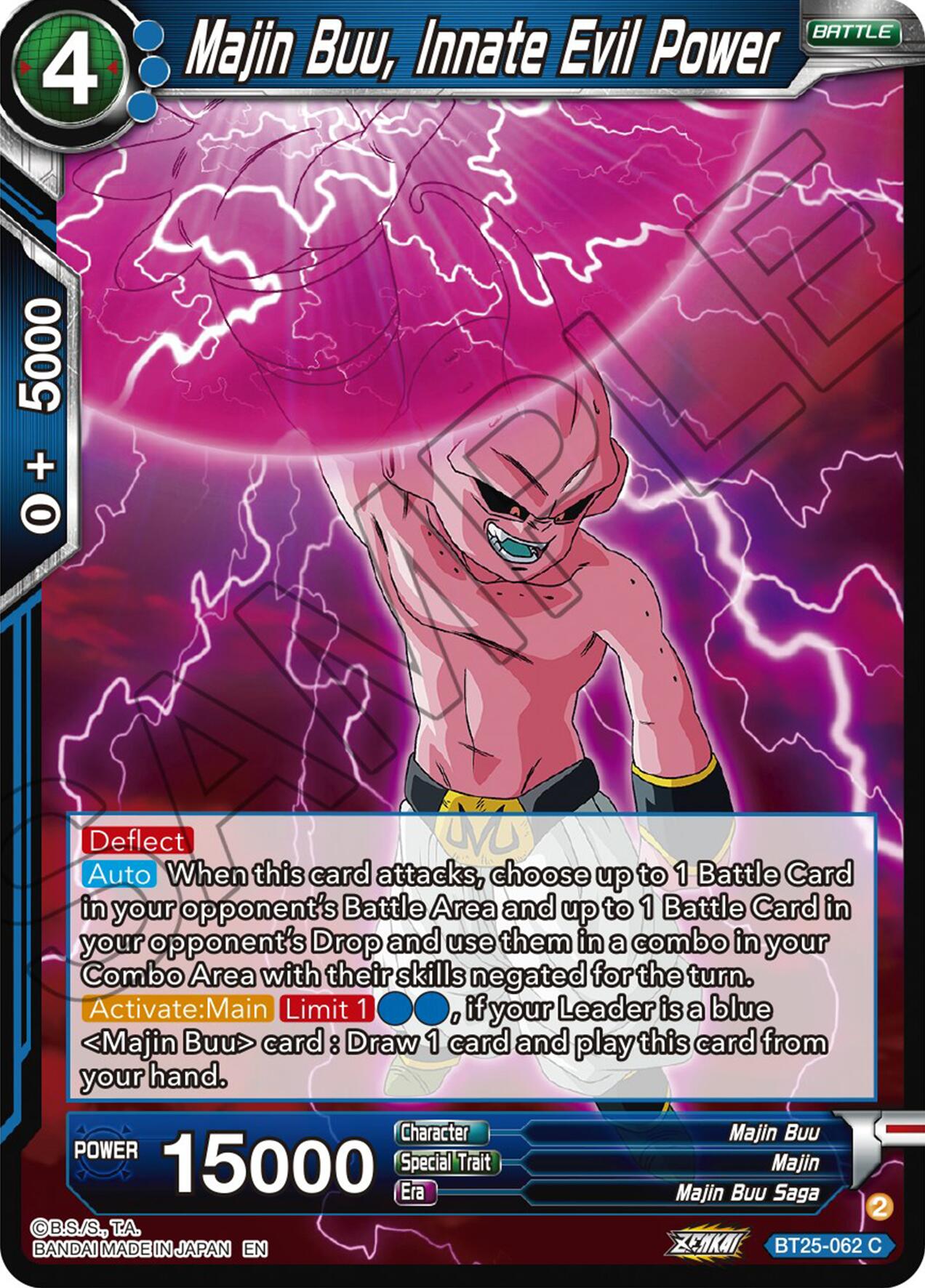 Majin Buu, Innate Evil Power (BT25-062) [Legend of the Dragon Balls] | Black Swamp Games