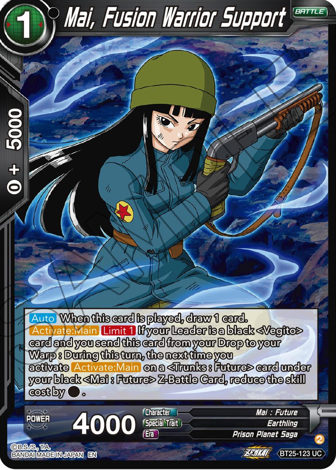 Mai, Fusion Warrior Support (BT25-123) [Legend of the Dragon Balls] | Black Swamp Games