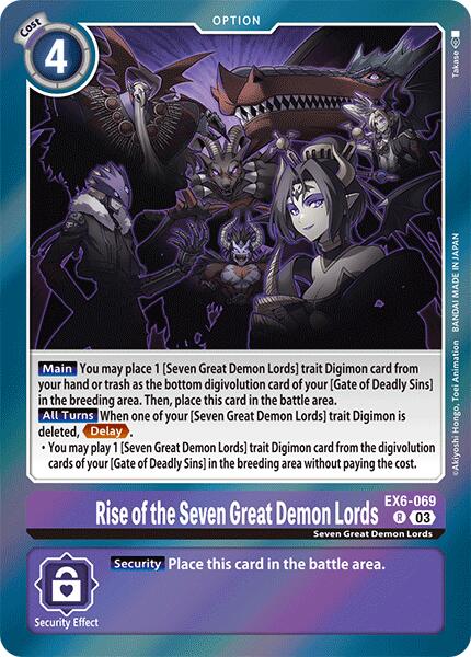 Rise of the Seven Great Demon Lords [EX6-069] [Infernal Ascension] | Black Swamp Games