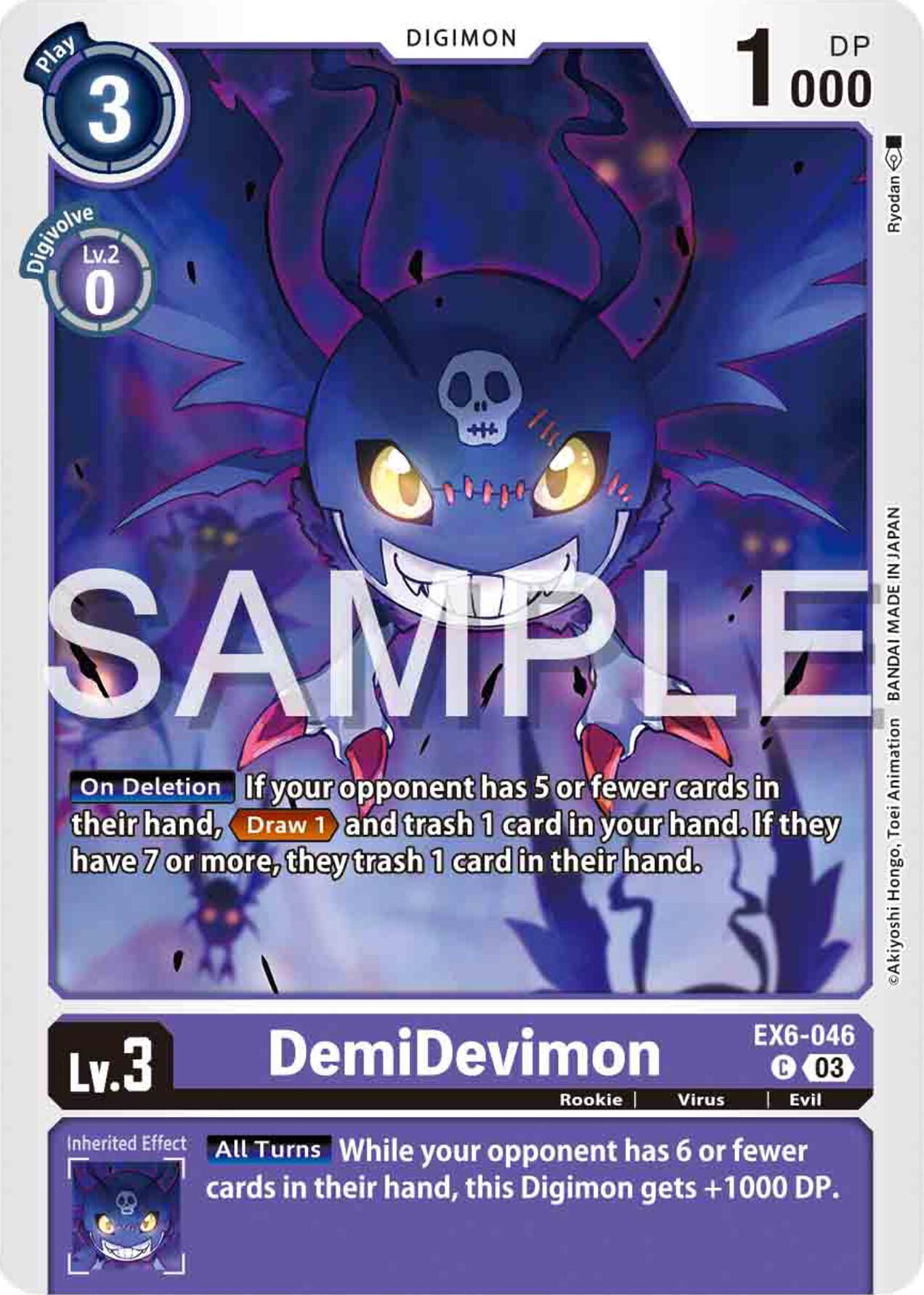 DemiDevimon [EX6-046] [Infernal Ascension] | Black Swamp Games