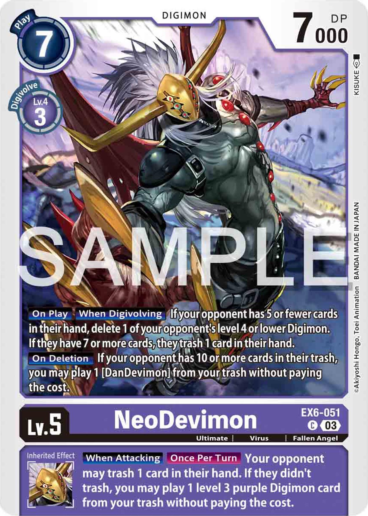 NeoDevimon [EX6-051] [Infernal Ascension] | Black Swamp Games