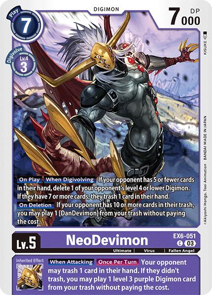 NeoDevimon [EX6-051] [Infernal Ascension] | Black Swamp Games