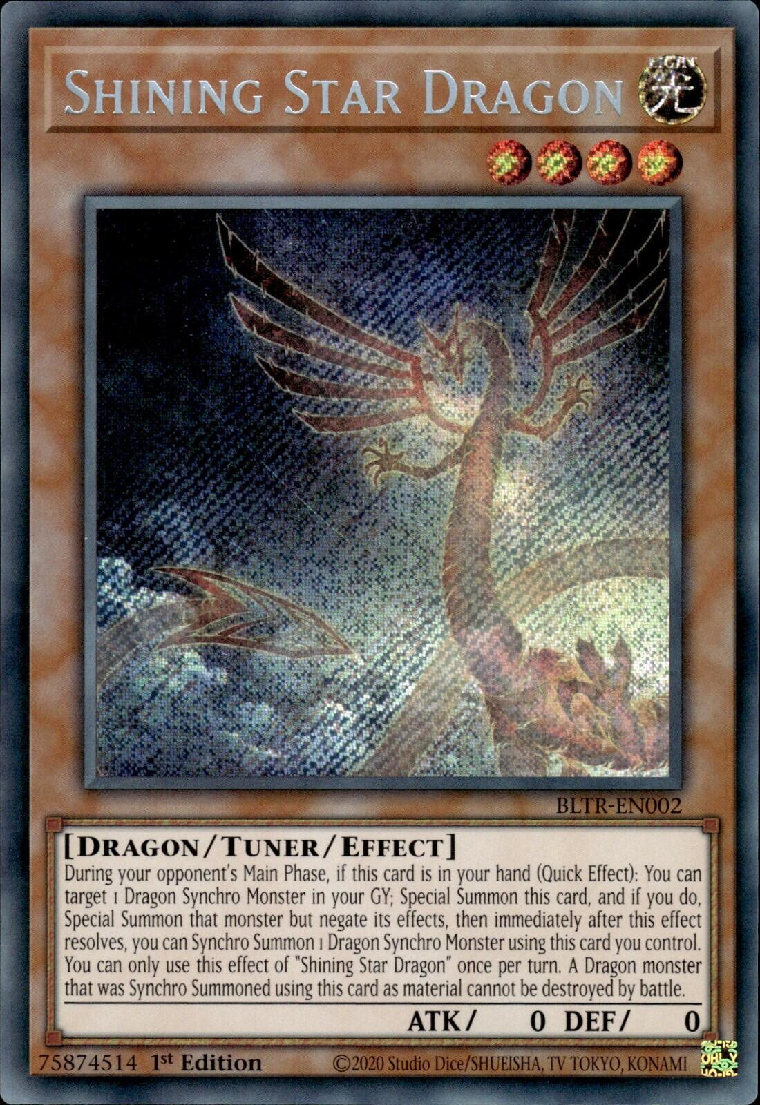 Shining Star Dragon [BLTR-EN002] Secret Rare | Black Swamp Games