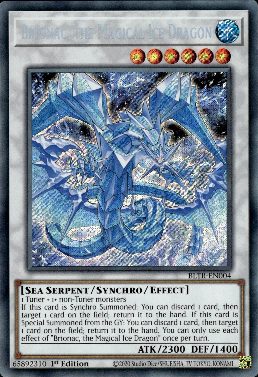 Brionac, the Magical Ice Dragon [BLTR-EN004] Secret Rare | Black Swamp Games