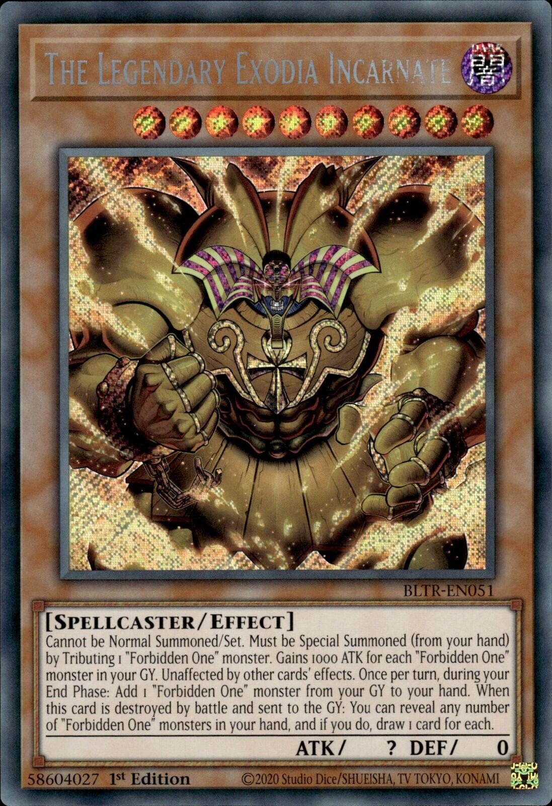 The Legendary Exodia Incarnate [BLTR-EN051] Secret Rare | Black Swamp Games