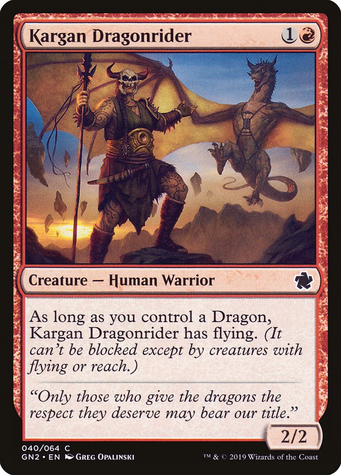 Kargan Dragonrider [Game Night 2019] | Black Swamp Games