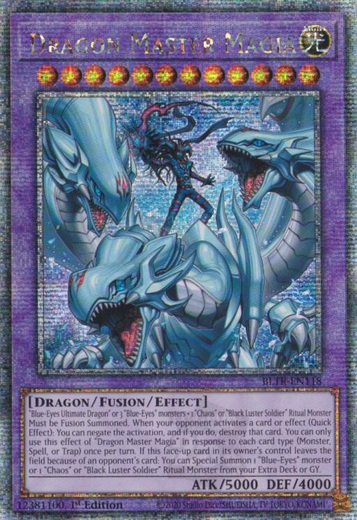 Dragon Master Magia (Quarter Century Secret Rare) [BLTR-EN118] Quarter Century Secret Rare | Black Swamp Games