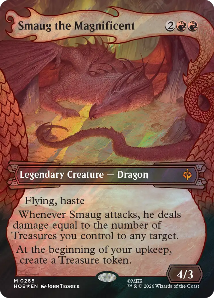 Smaug the Magnificent (Showcase) (Surge Foil) [The Hobbit] | Black Swamp Games